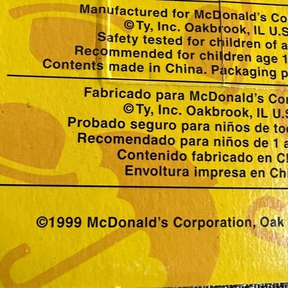 Ty McDonalds International Bears Collection set of 4 1999 - Picture 5 of 14